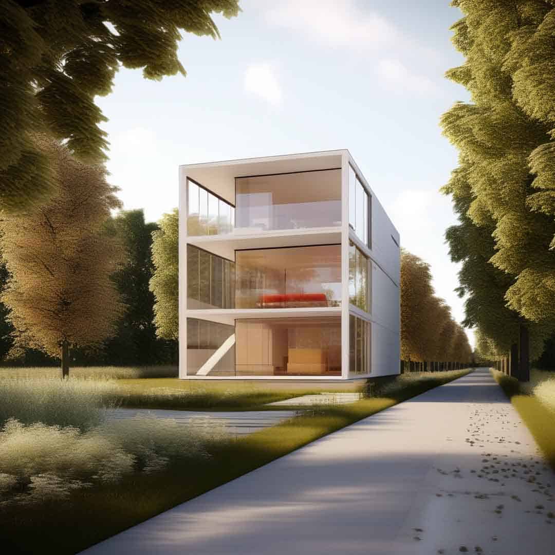 Der Immobilienmarkt Düsseldorf 2024 zeigt: Der Traum vom Einfamilienhaus wird für Käufer erschwinglicher. (Bild mit AI erstellt)